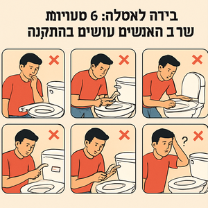 Illustrative image for a support article about 'בידה לאסלה: 6 טעויות שרוב האנשים עושים בהתקנה' in the general field.